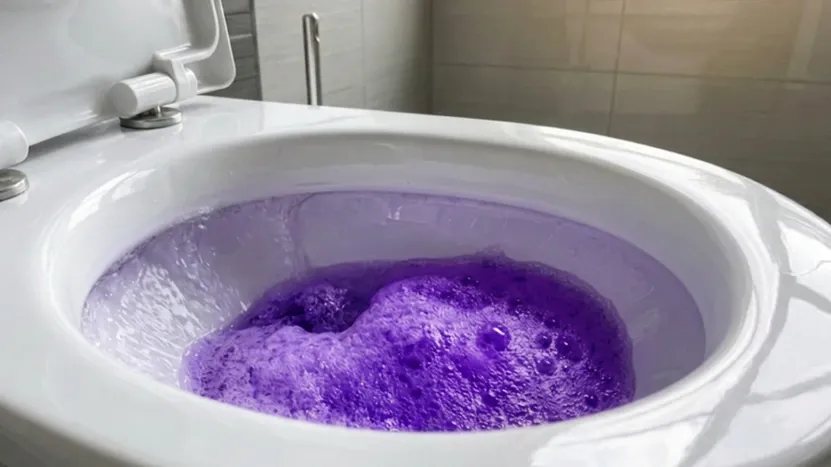 Lilla toiletskum fylder kummen